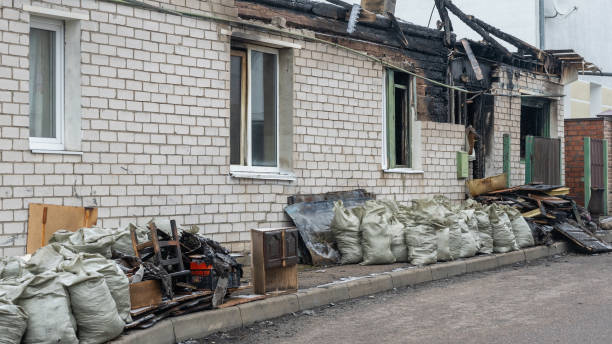 Professional Fire Damage Removal technician working in Ellicott City, MD
